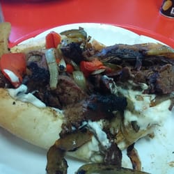 Lisais Corner Deli - BBQ steak tips grinder. Pretty damn delish!