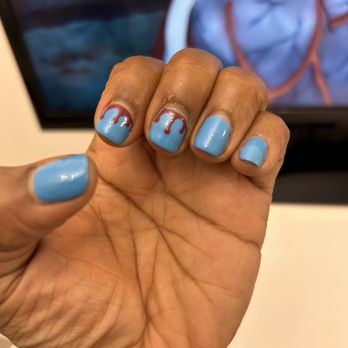 Swan Nails - And you can see my other nails a year ago. Downhill since that review - Nail Salons Near Me - Las Vegas, Nevada
