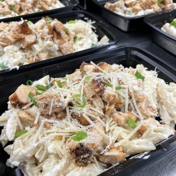 Espo's Catering - Cajun chicken or salmon penne Alfredo- a meal prep favorite! - Caterers Near Me - Tonawanda, New York Espo's Catering - Cajun chicken or salmon penne Alfredo- a meal prep favorite! - Caterers Near Me - Tonawanda, New York
