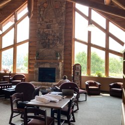 Hot Springs Library - Fireplace and chairs