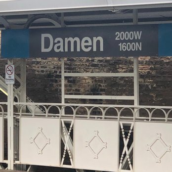 CTA - Damen - Train Stations Near Me - Chicago, Illinois