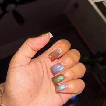 Crystal Nails & Beauty - gel x extensions, tri-color cat eye - Nail Salons Near Me - San Gabriel, California Crystal Nails & Beauty - gel x extensions, tri-color cat eye - Nail Salons Near Me - San Gabriel, California