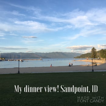 Trinity At City Beach - Our Trinity dinner view. Excellent! - American Near Me - Sandpoint, Idaho