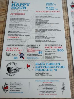 Menu photo 6 Blue Ribbon Artisan Pizzeria Encinitas, CA