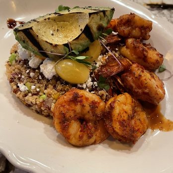 Hungry Goat Scratch Kitchen & Wine Bar - Quinoa Salad with Blackened Shrimp - Wine Bars Near Me - Morrison, Colorado