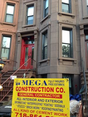 314 11th Street (Brooklyn, NY) - Brownstone Facade & Stoop Restoration with Flower Detailing 314 11th Street (Brooklyn, NY) - Brownstone Facade & Stoop Restoration with Flower Detailing