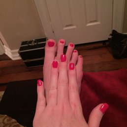 Nexgen nails with tips and a Murphy pedicure