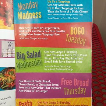 Palisades Pizza - Weekly specials menu - Pizza Near Me - Pacific Palisades, California Palisades Pizza - Weekly specials menu - Pizza Near Me - Pacific Palisades, California