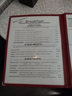Menu photo 7 Becky Thatcher's Diner Hannibal, MO Menu photo 7 Becky Thatcher's Diner Hannibal, MO