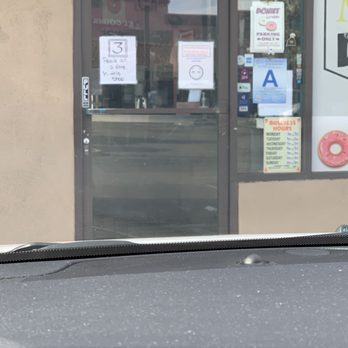 Master’s Donuts 909 - Front door with limit of 3 people capacity - Donuts Near Me - Fontana, California