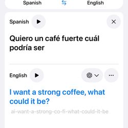 Starbucks - What my girlfriend showed the first attendant that couldn't understand.