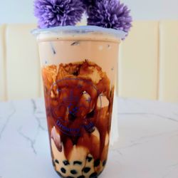 Dreamy Tea - House bmt with warm brown sugar Boba