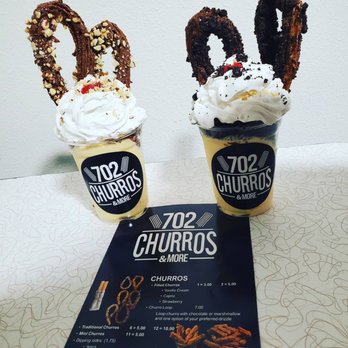 702 Churros & More - Chocolate almond and chocolate oreo churro loops - Desserts Near Me - Las Vegas, Nevada