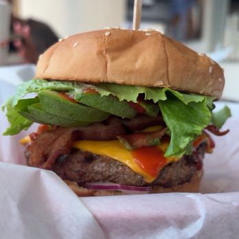 Rod's Char-broiler - Bacon Avocado Cheese Burger - Burgers Near Me - Redondo Beach, California Rod's Char-broiler - Bacon Avocado Cheese Burger - Burgers Near Me - Redondo Beach, California