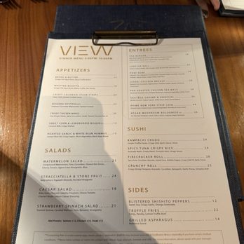 VIEW Restaurant & Lounge - menu - Lounges Near Me - Newport Beach, California