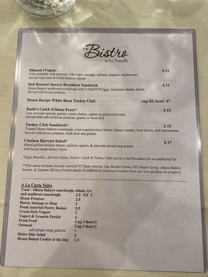 Menu photo 7 The Bistro at La Tourelle Ithaca, NY Menu photo 7 The Bistro at La Tourelle Ithaca, NY