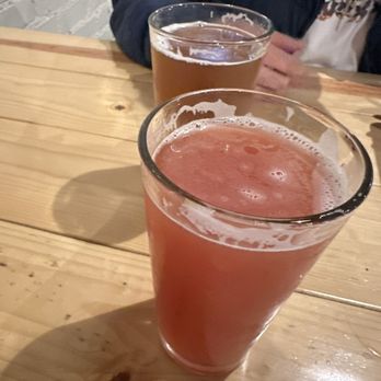 Pro-Five Brewing Company - Razzbro wheat and El martillo Mexican amber lager - Breweries Near Me - Upland, California