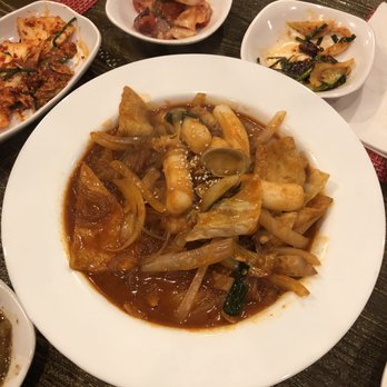 DuBu - Haemul Toppoki (rice cakes with seafood) - Korean Near Me - Elkins Park, Pennsylvania DuBu - Haemul Toppoki (rice cakes with seafood) - Korean Near Me - Elkins Park, Pennsylvania