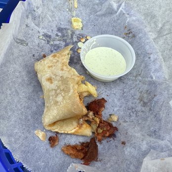 TACO CENTRO - Remnants of the al pastor burrito. - Mexican Near Me - San Diego, California