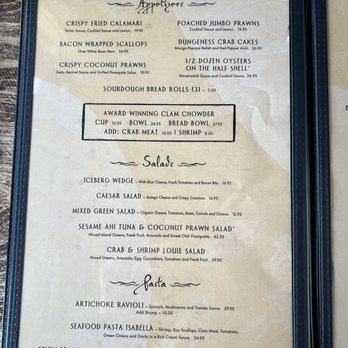 The Fish Hopper - Menu - Seafood Near Me - Monterey, California