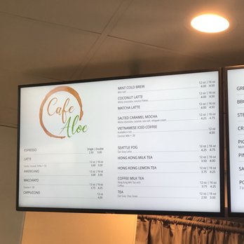 Cafe Aloe - Menu (November 2019) - Cafes Near Me - Bellevue, Washington