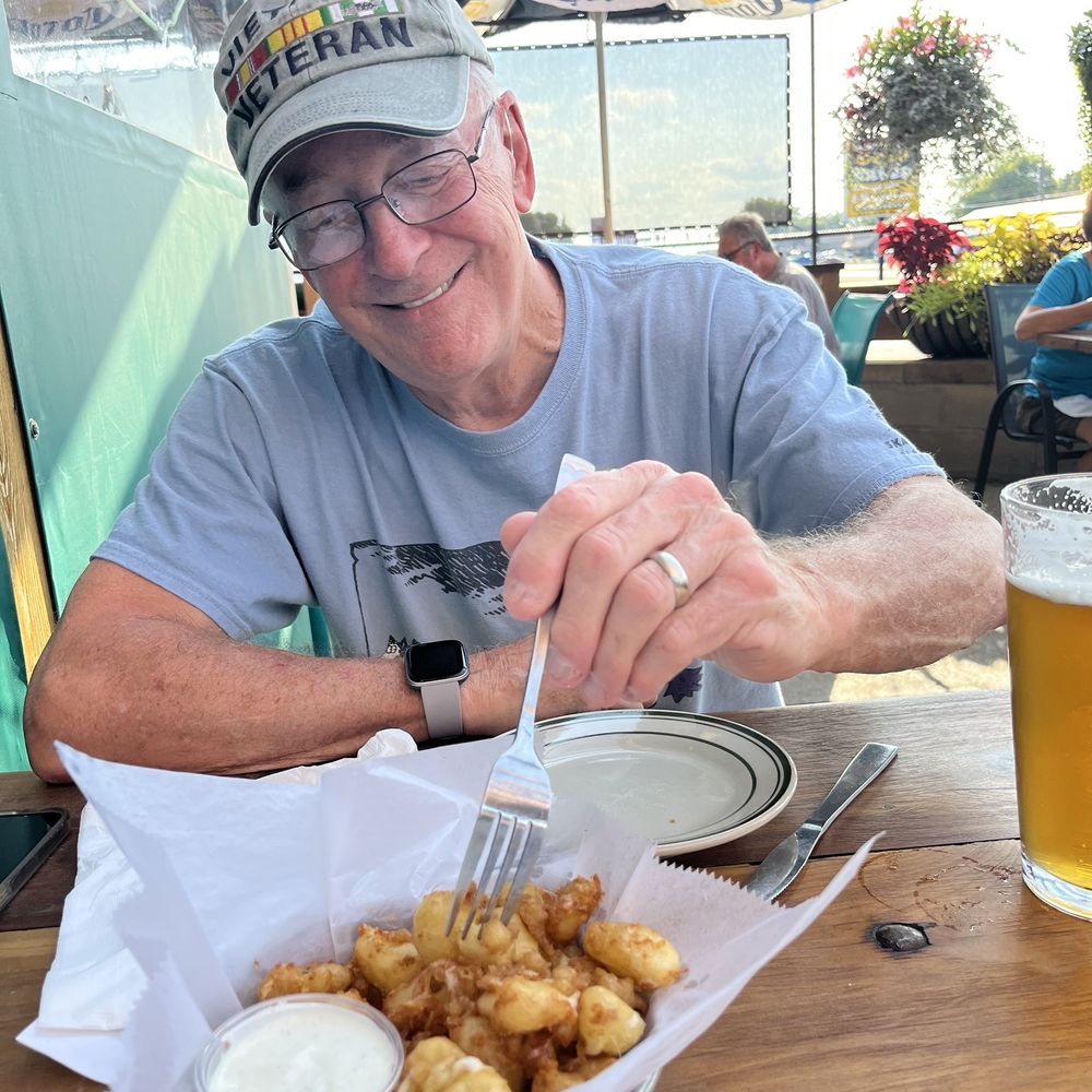 The Stone Inn - My husband enjoying the cheese curds and an ice cold beer! - Bars Near Me - Chisago City, Minnesota The Stone Inn - My husband enjoying the cheese curds and an ice cold beer! - Bars Near Me - Chisago City, Minnesota