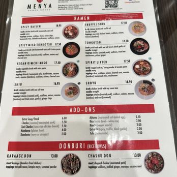 Menya Ramen House - Menu - Ramen Near Me - Metuchen, New Jersey Menya Ramen House - Menu - Ramen Near Me - Metuchen, New Jersey