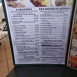 E Komo Mai Diner Bar & Grill - Breakfast menu