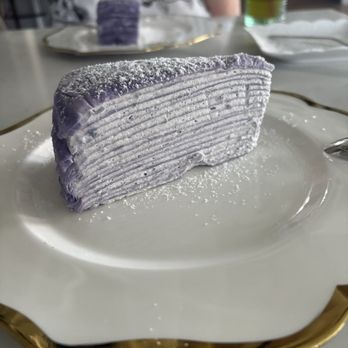 Prince Tea House - N  Purple Yam Crepe Mille desert - Tea Rooms Near Me - Colonie, New York