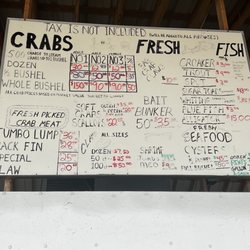 Bill Forrest Seafood - Menu