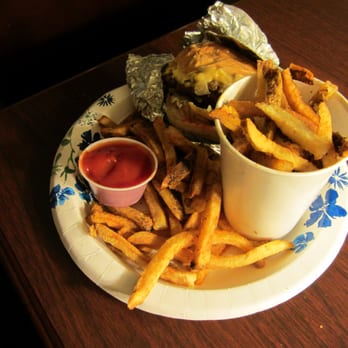 Five Guys - Five Guys Dinner: Little Cheeseburger + Regular Cajun Fries - Fast Food Near Me - Arlington, Virginia