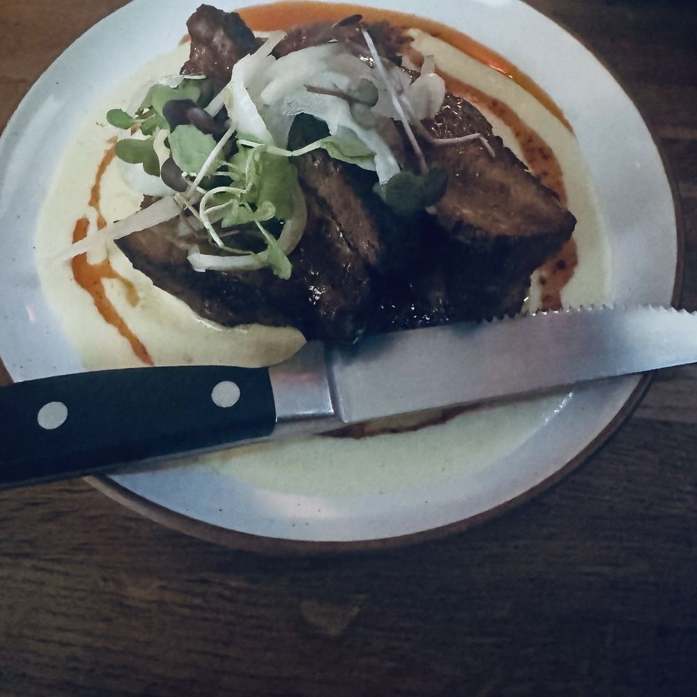 In Between Days - Pork Belly (sauce on the side for my hubby because I have a shellfish allergy) - Cocktail Bars Near Me - St. Petersburg, Florida In Between Days - Pork Belly (sauce on the side for my hubby because I have a shellfish allergy) - Cocktail Bars Near Me - St. Petersburg, Florida