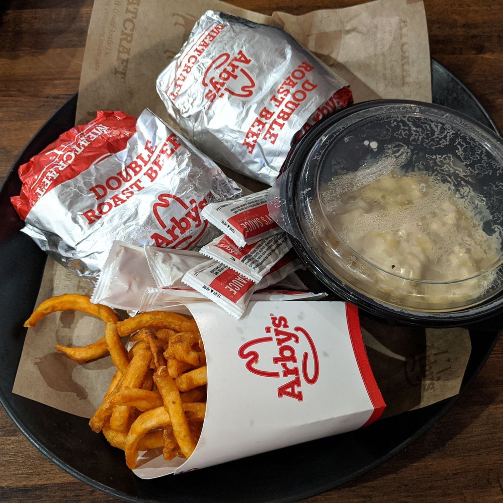 Hot, fresh roast beef sandwiches, curly fries and white cheddar macaroni and cheese. Hot, fresh roast beef sandwiches, curly fries and white cheddar macaroni and cheese.