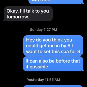 Relax & Renew by Amanda - Completely ignored I would rather you say you didn't want to give the massage anymore or Atleast a small update paid $150 for the massage. - Massage Near Me - Belleville, Michigan Relax & Renew by Amanda - Completely ignored I would rather you say you didn't want to give the massage anymore or Atleast a small update paid $150 for the massage. - Massage Near Me - Belleville, Michigan
