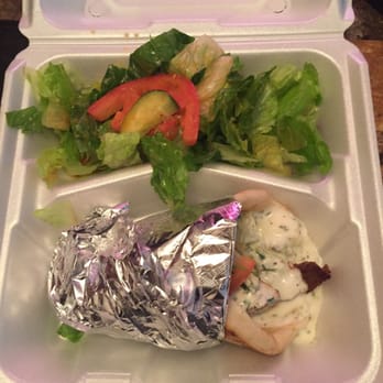 Holy Land Cafe - Gyro Sandwich Lunch Combo for $7. Comes with fries, rice, soup or salad and a drink. - Middle Eastern Near Me - Lenexa, Kansas Holy Land Cafe - Gyro Sandwich Lunch Combo for $7. Comes with fries, rice, soup or salad and a drink. - Middle Eastern Near Me - Lenexa, Kansas