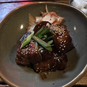 Ohn Korean Eatery - Pork belly appetizer. Meh - Korean Near Me - Houston, Texas Ohn Korean Eatery - Pork belly appetizer. Meh - Korean Near Me - Houston, Texas