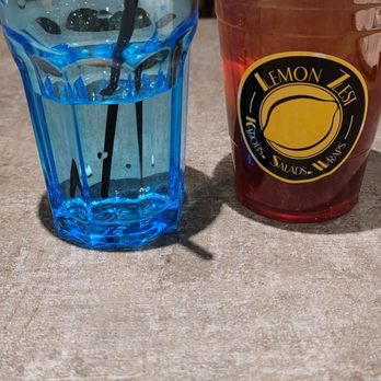 Lemon Zest - How cute are the blue cups????!!! - Mediterranean Near Me - Azusa, California