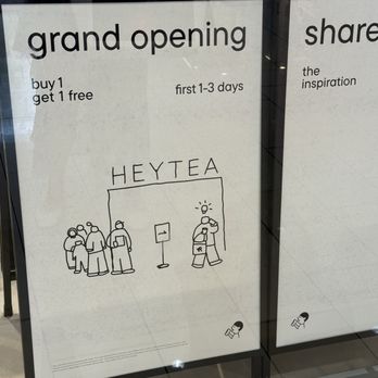 Heytea - HEYTEA just opened their Glendale Galleria location! Super excited! - Bubble Tea Near Me - Glendale, California