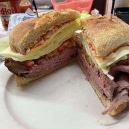 The Works - Roast Beef Sandwhich The Works - Roast Beef Sandwhich
