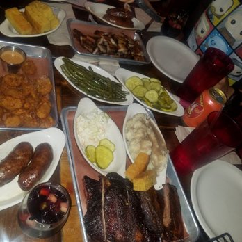 Butcher Bar - Yummy, bottom left is filipino sausage. Rib meat came right off the bone - Barbeque Near Me - Astoria, New York Butcher Bar - Yummy, bottom left is filipino sausage. Rib meat came right off the bone - Barbeque Near Me - Astoria, New York