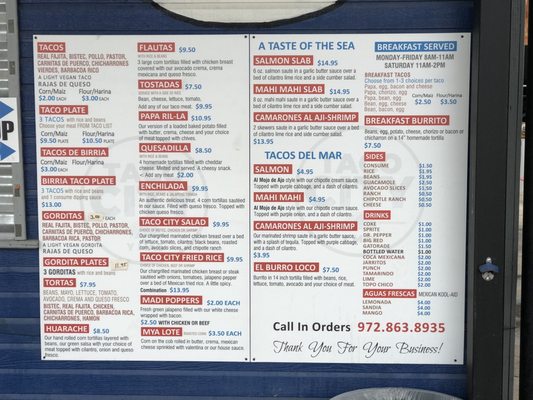 Menu photo 6 Taco City y Mas Dallas, TX