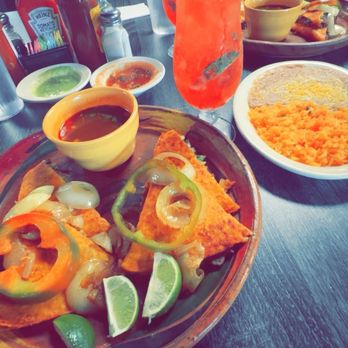 Two Brothers One Grill - Quesa Birria And A Side Portion of Rice And Beans...!  On The Side A Freshly Cut Strawberry Mojito... - Mexican Near Me - Bartow, Florida