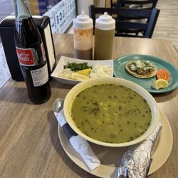 Donut Hole - Pozole verde, carnitas taco, MexiCoke