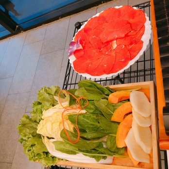 Liuyishou Hotpot - Beef and vegetables - Hot Pot Near Me - Flushing, New York