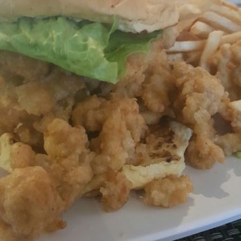 Papa's Raw Bar - Jumbo cracked conch sandwich - Seafood Near Me - Lighthouse Point, Florida Papa's Raw Bar - Jumbo cracked conch sandwich - Seafood Near Me - Lighthouse Point, Florida