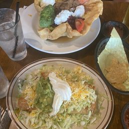 Chicken Flautas Taco Salad