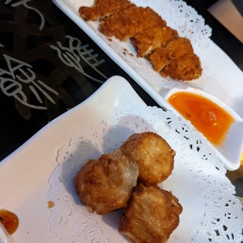 Sushi King - Shrimp shumai dumpling and katsu chicken - Sushi Bars Near Me - Norfolk, Virginia