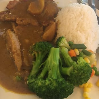 A+ Hong Kong Kitchen - curry pork chop with rice! Great food! Great portion! Great price! - Cantonese Near Me - Seattle, Washington