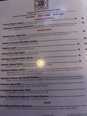 Menu photo 1 Trattoria Mezzomondo Palm Desert, CA Menu photo 1 Trattoria Mezzomondo Palm Desert, CA