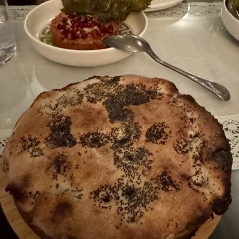 Bosforo - Muhammara cold Meze with thick pita type bread - Turkish Near Me - San Diego, California